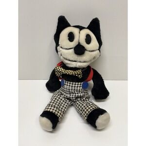 16" Felix The‎ Cat With Outfit Plush Toy By Applause 1989 Vintage